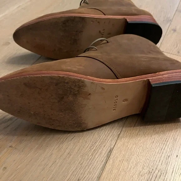 Nisolo brown leather boots. - Picture 3 of 5
